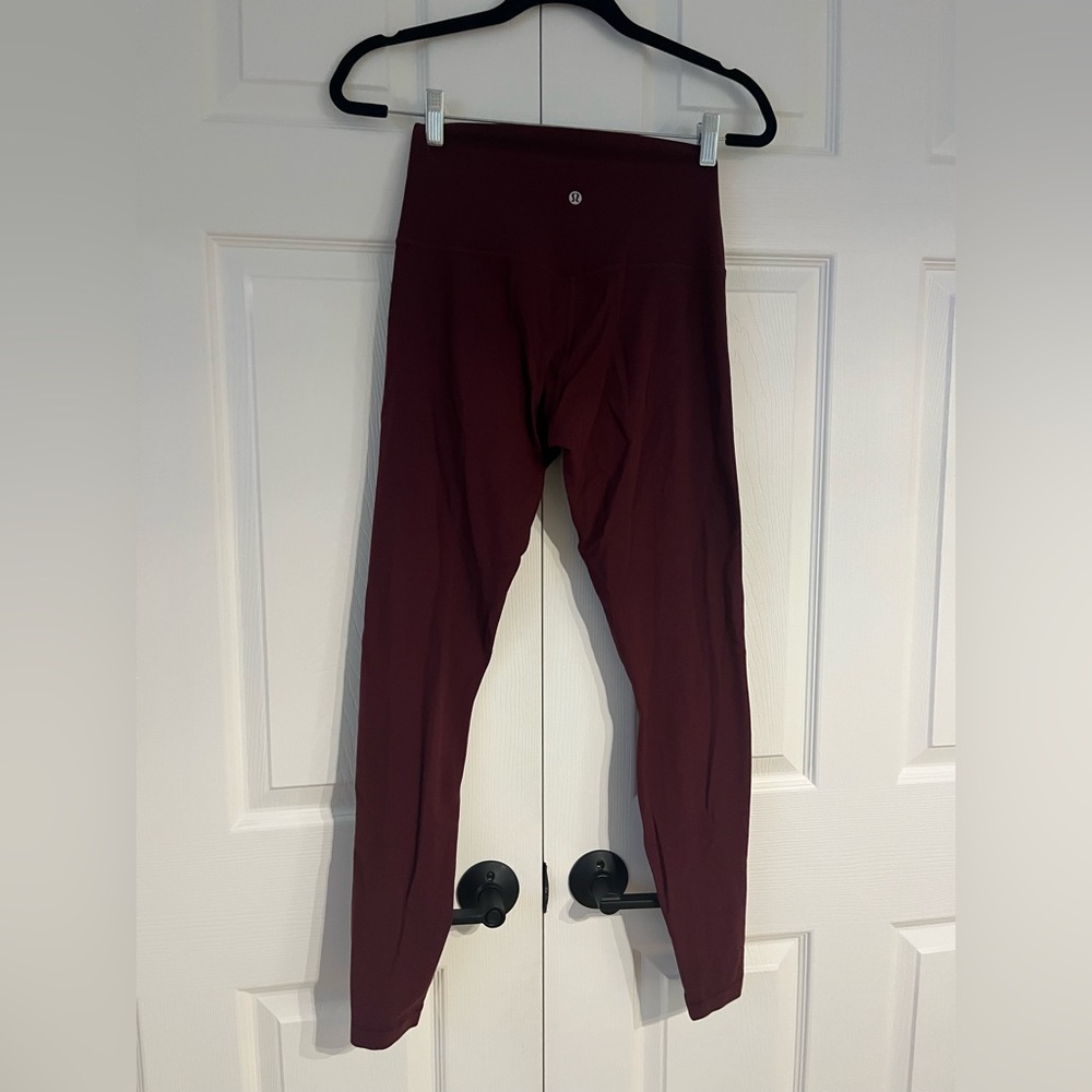 lululemon athletica wine align Leggings regular length 28 inseam - Picture 1 of 3
